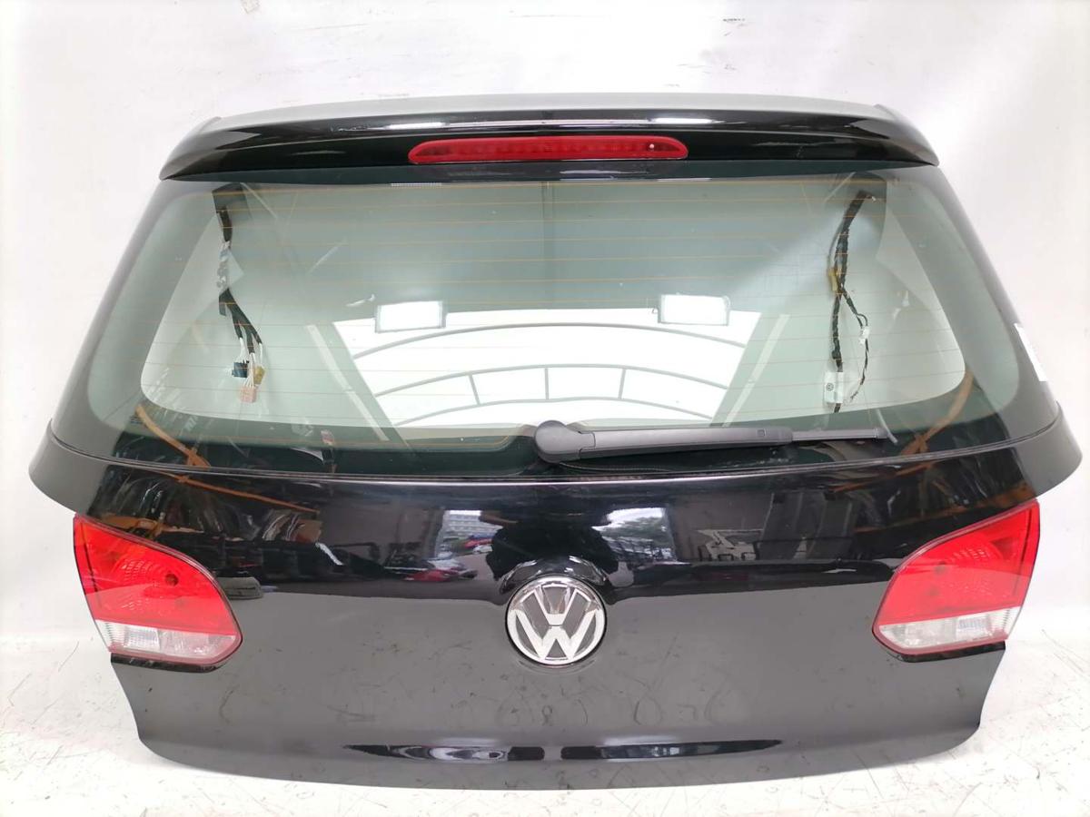 VW Golf 6 original Heckklappe mit Heckscheibe L041 Brillantschwarz Fließheck beschädigt Bj.2009